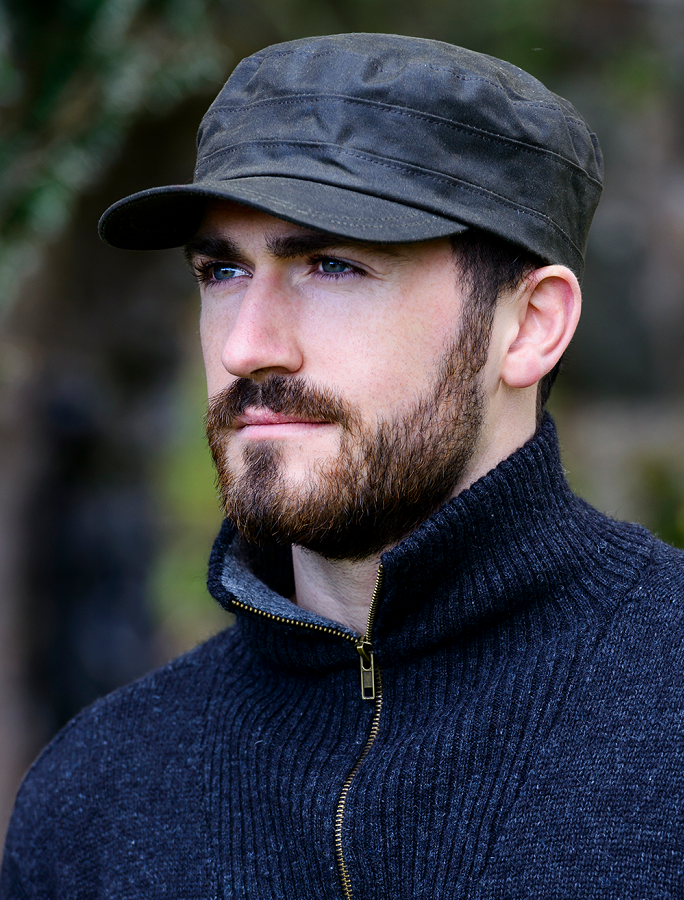  Fisherman Waxed Cap - Olive