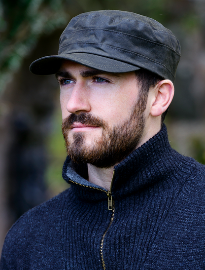  Fisherman Waxed Cap - Olive