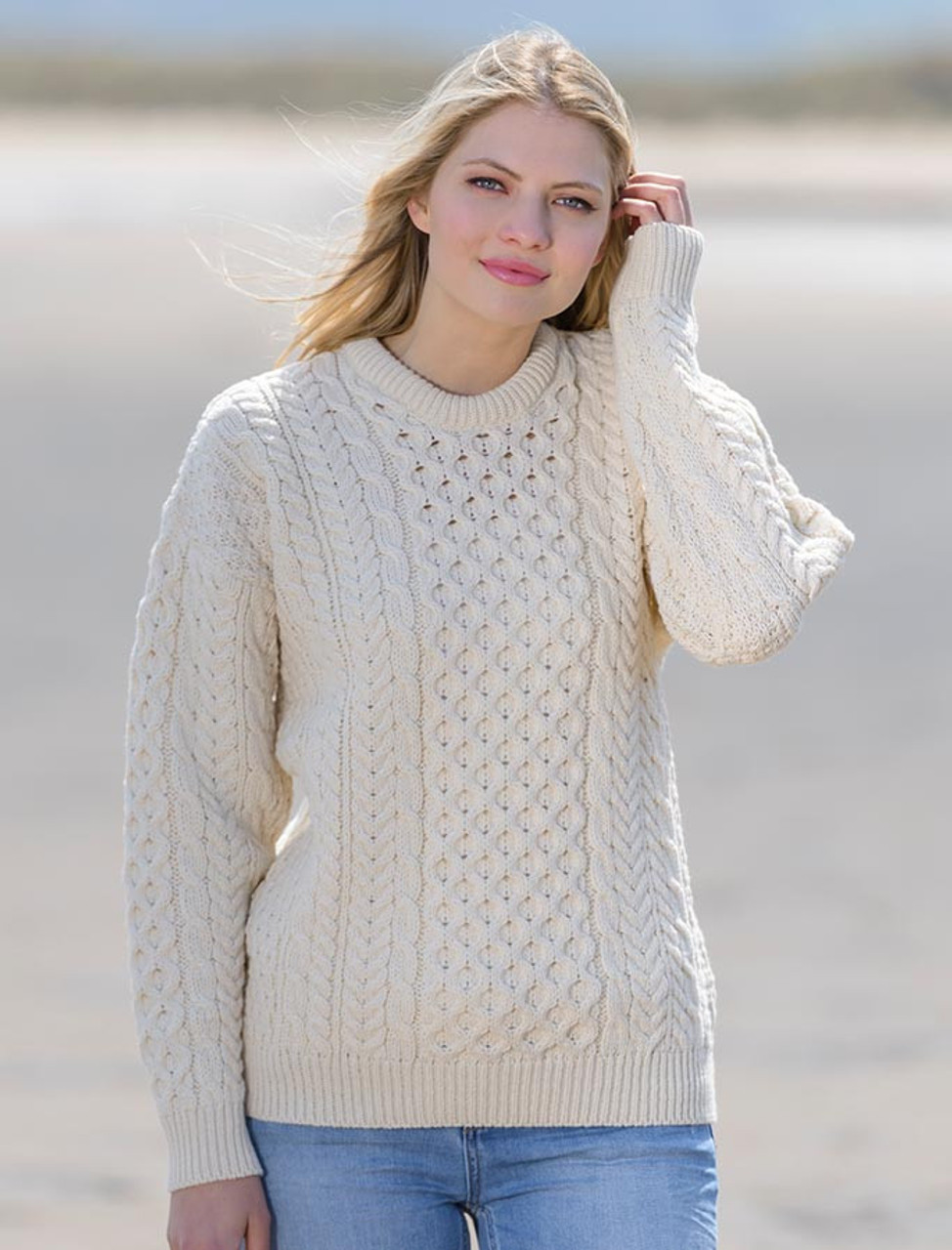 Women's Merino Aran Sweater